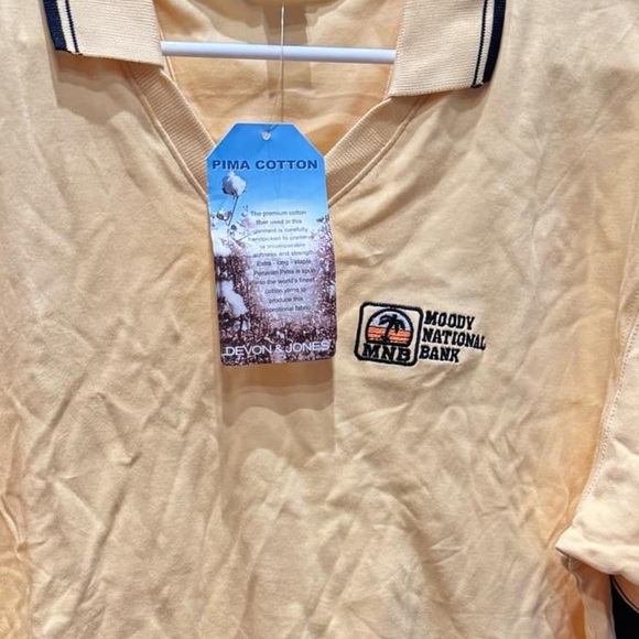 Devon & jones moody bank Polo Shirt NWT XL - Picture 3 of 5